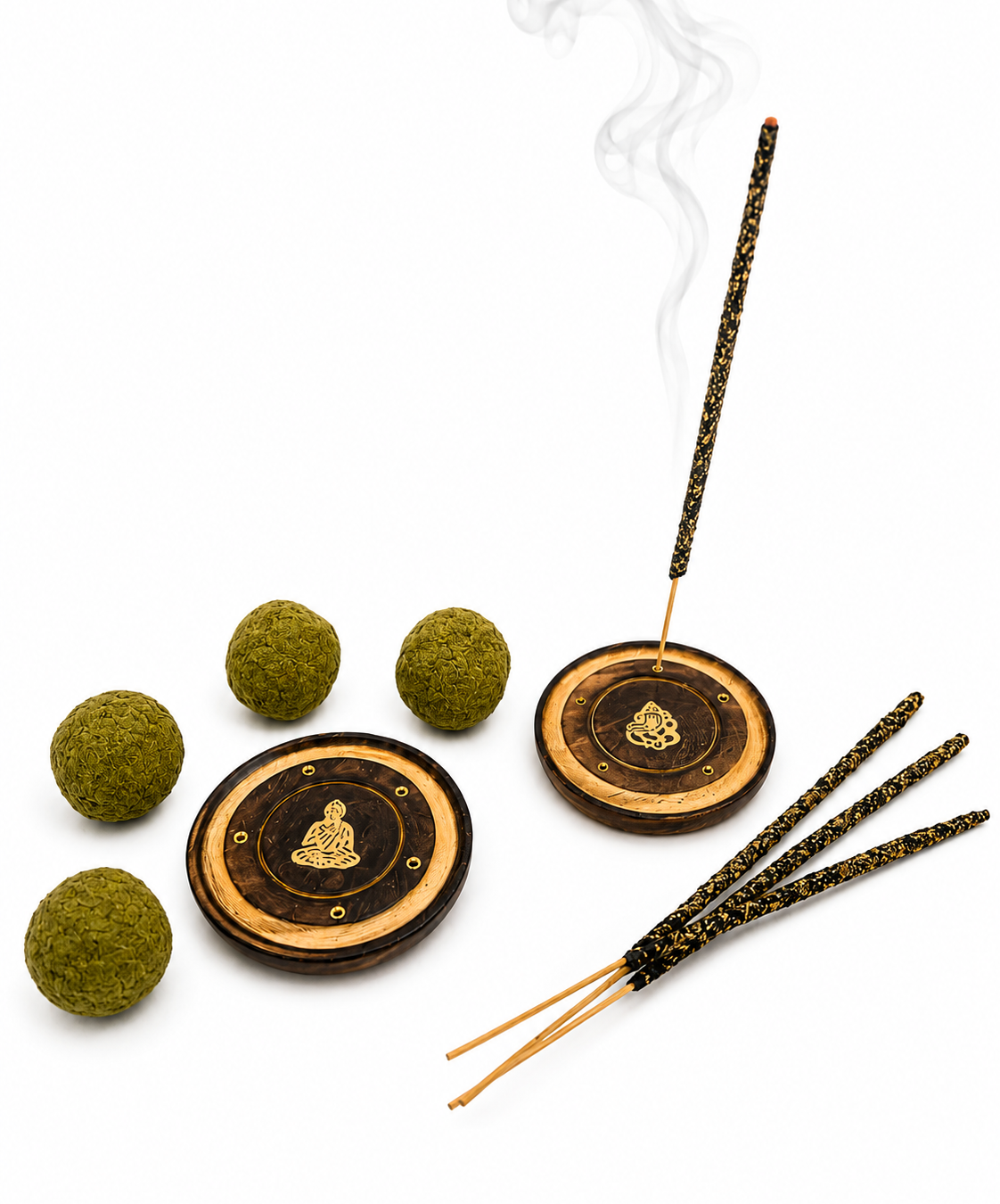 Portaincienso Base Ritual - Madera Natural