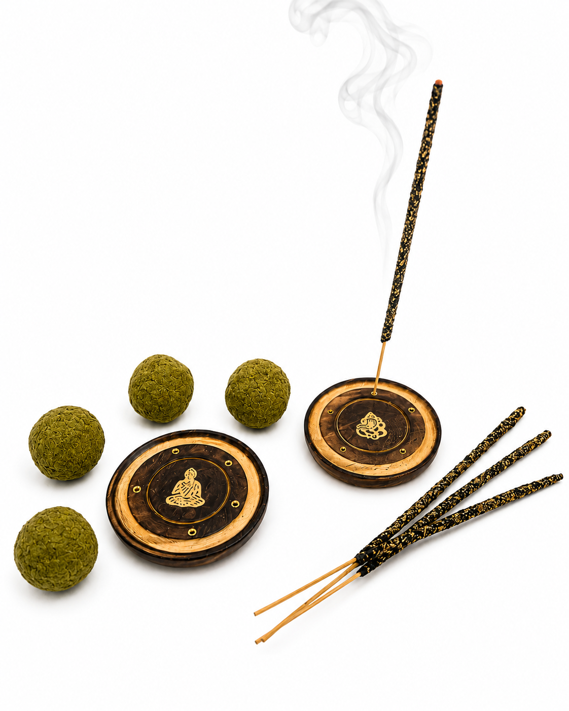 Portaincienso Base Ritual - Madera Natural