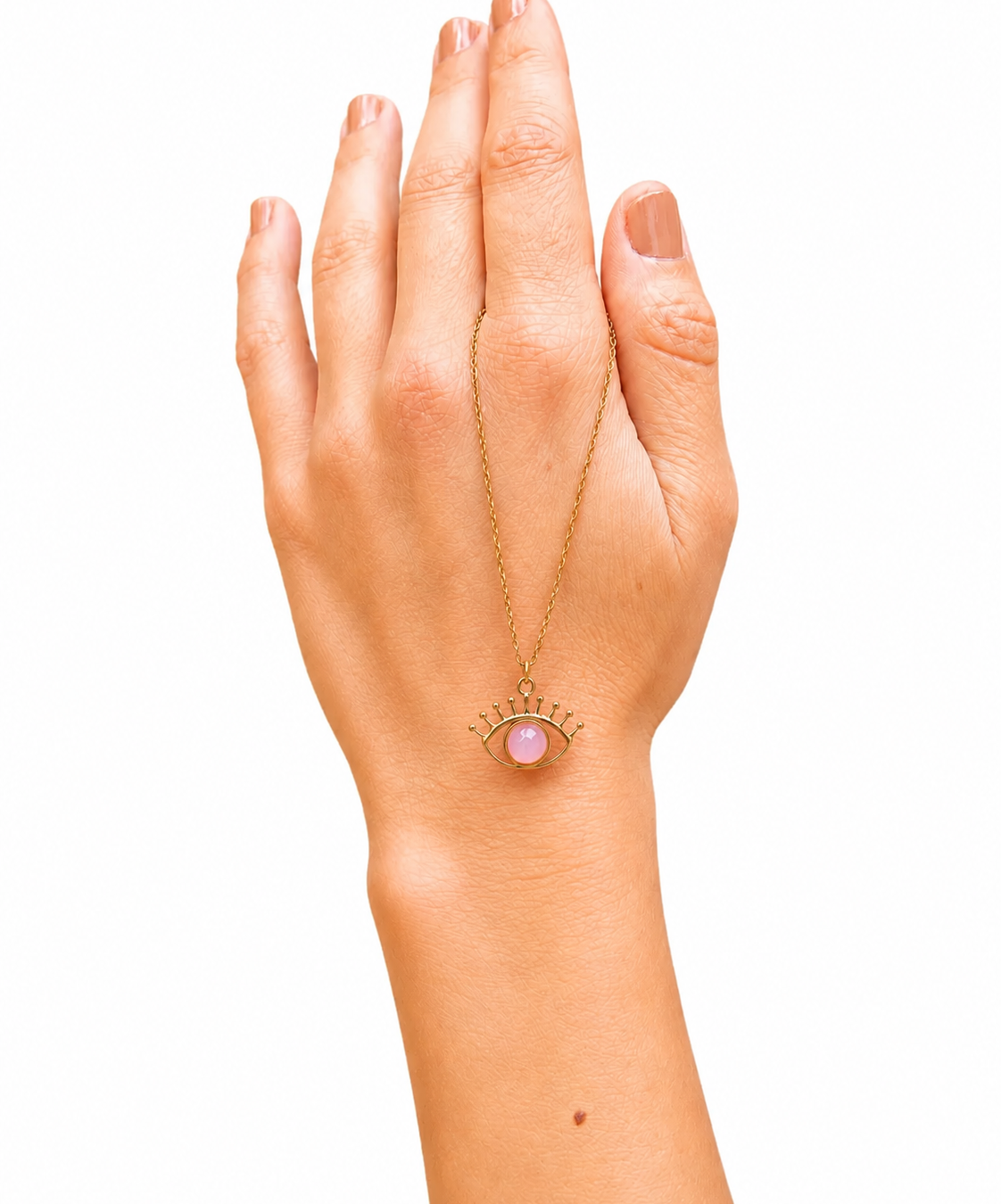 Collar Talismán – Tercer Ojo Rosa