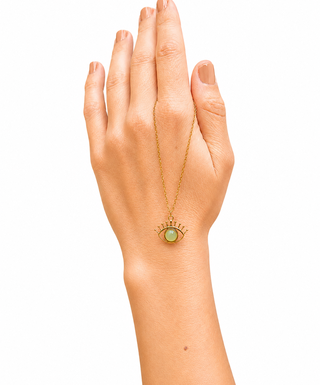Collar Talismán – Tercer Ojo Verde