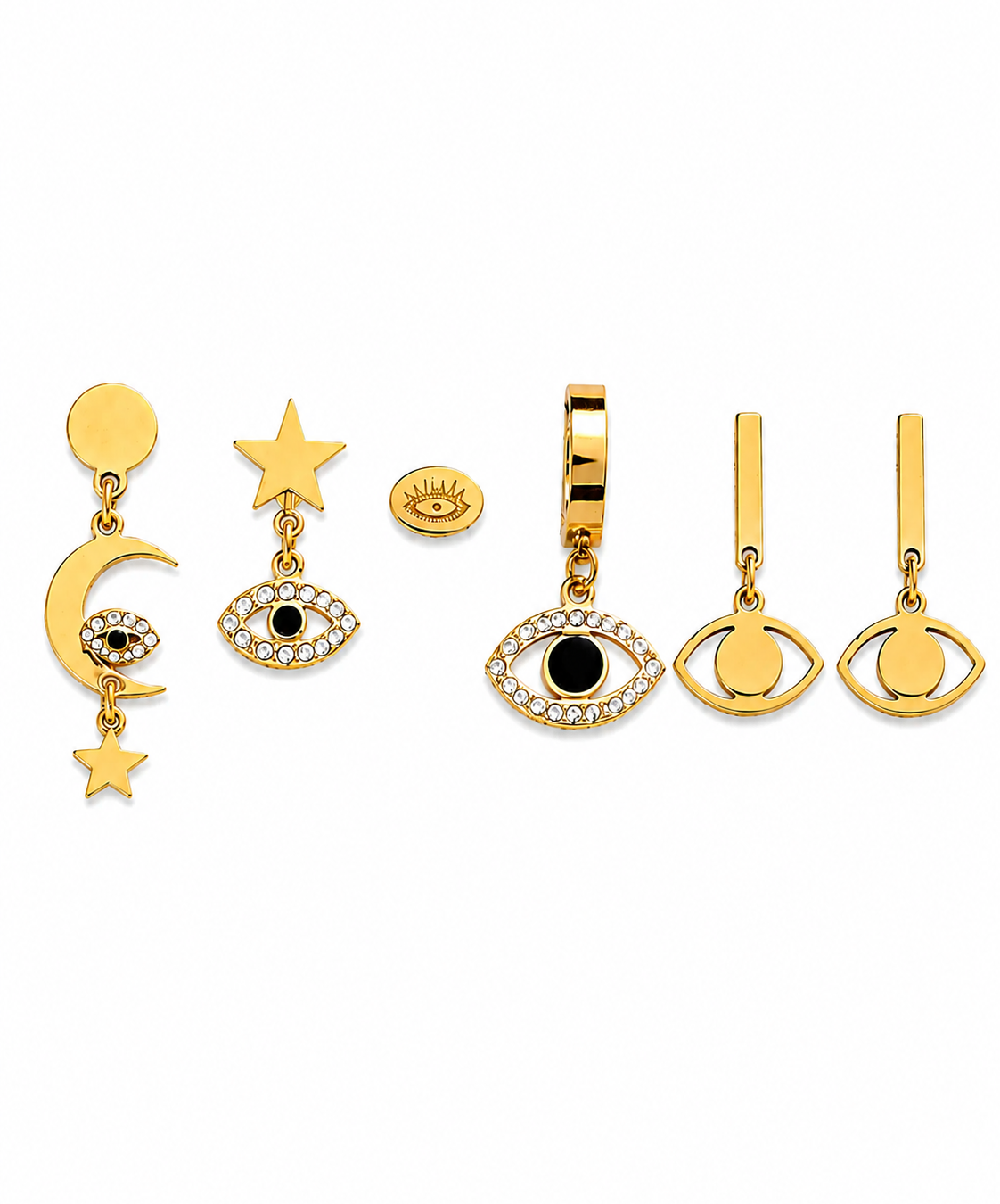 Pendientes Amuleto – Ojo Turco Brillante