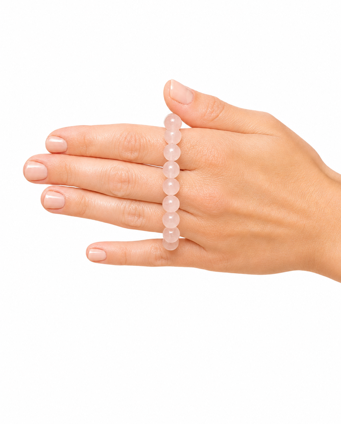 Pulsera Amuleto – Cuarzo Rosa