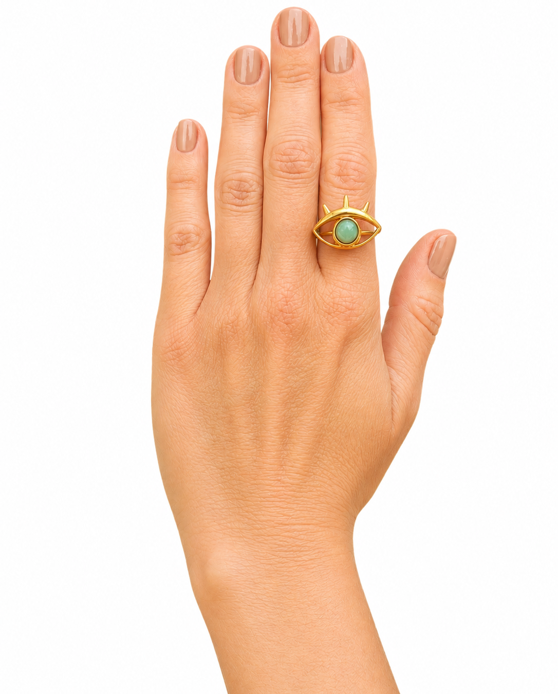 Anillo Talismán – Ojo Turco Verde